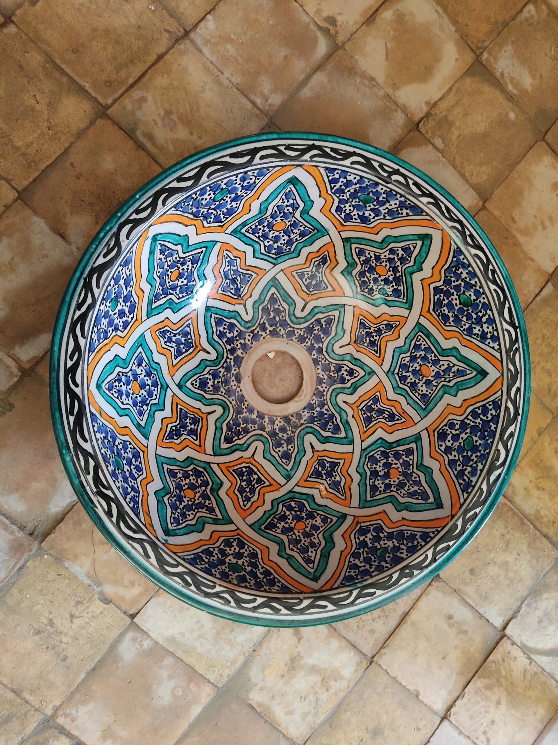 Exclusive Moroccan Ceramic Sink That Elevates Your Bathroom Style
