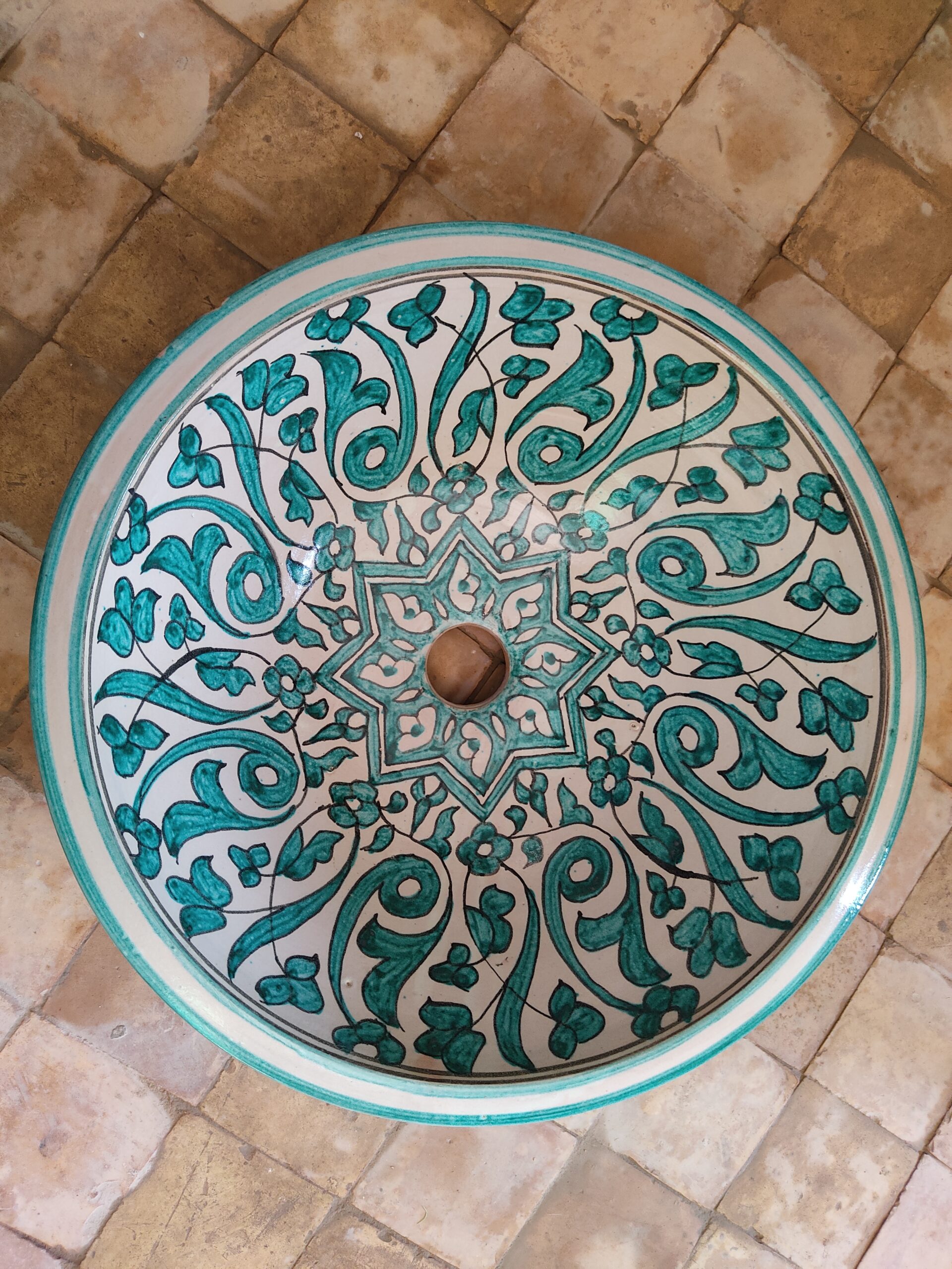 Exclusive Moroccan Ceramic Sink That Elevates Your Bathroom Style - Image 2