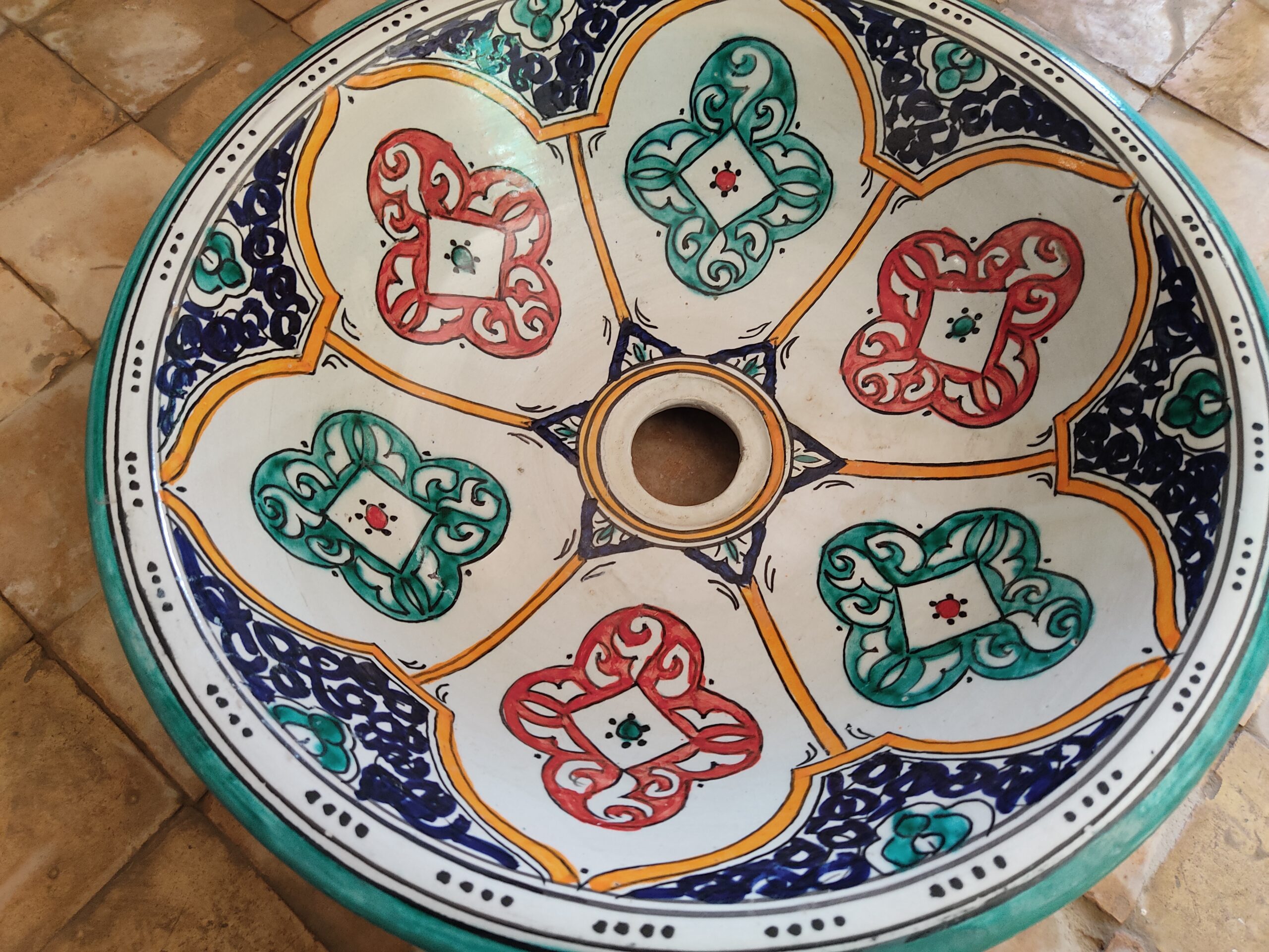 Exclusive Moroccan Ceramic Sink That Elevates Your Bathroom Style - Image 2
