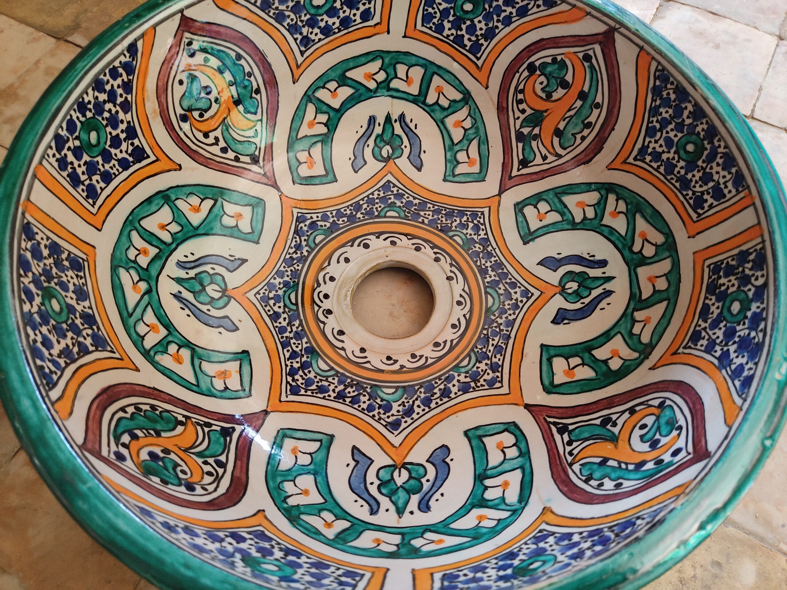 Exclusive Moroccan Ceramic Sink That Elevates Your Bathroom Style - Image 2