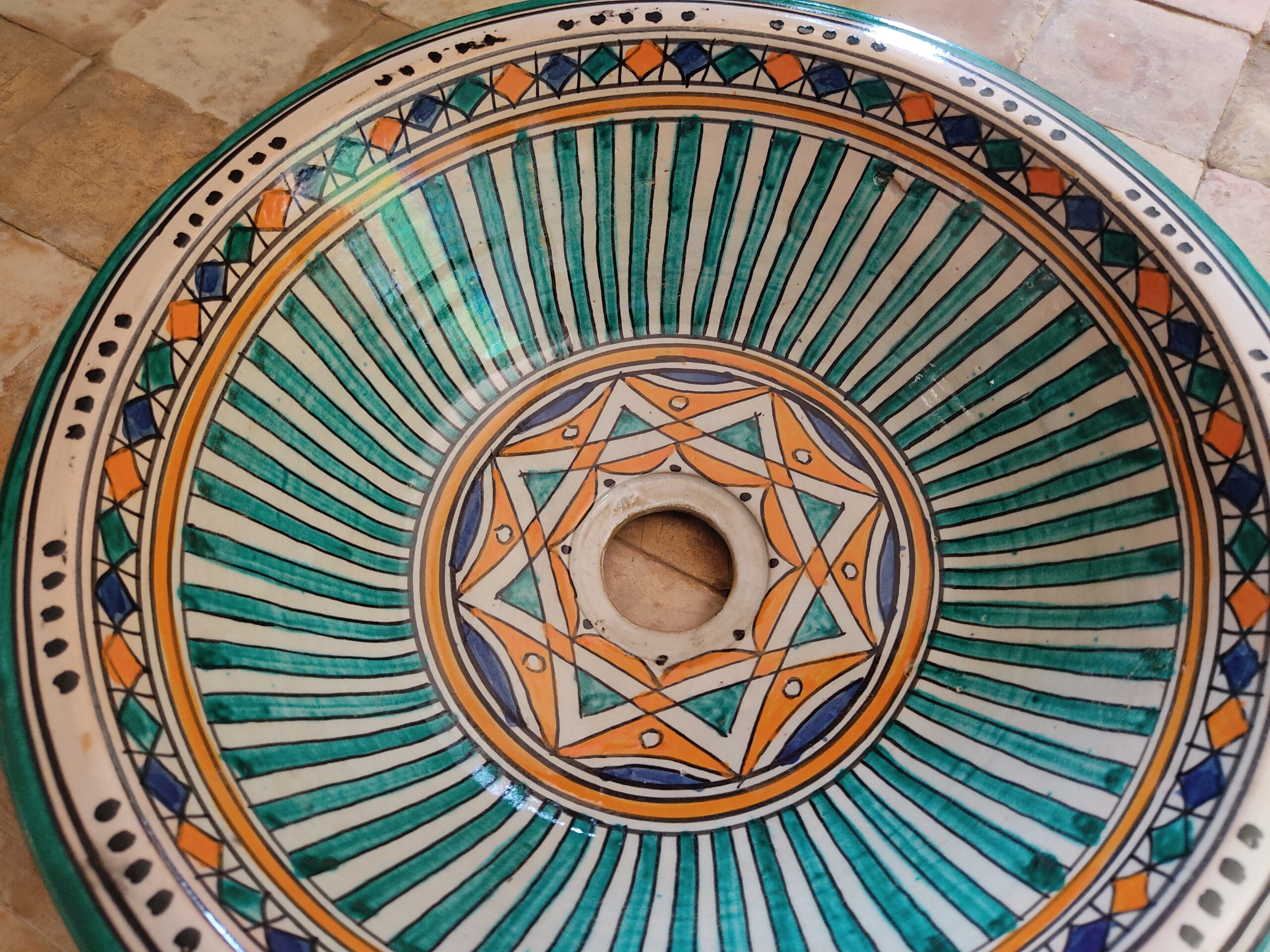 Exclusive Moroccan Ceramic Sink That Elevates Your Bathroom Style - Image 2