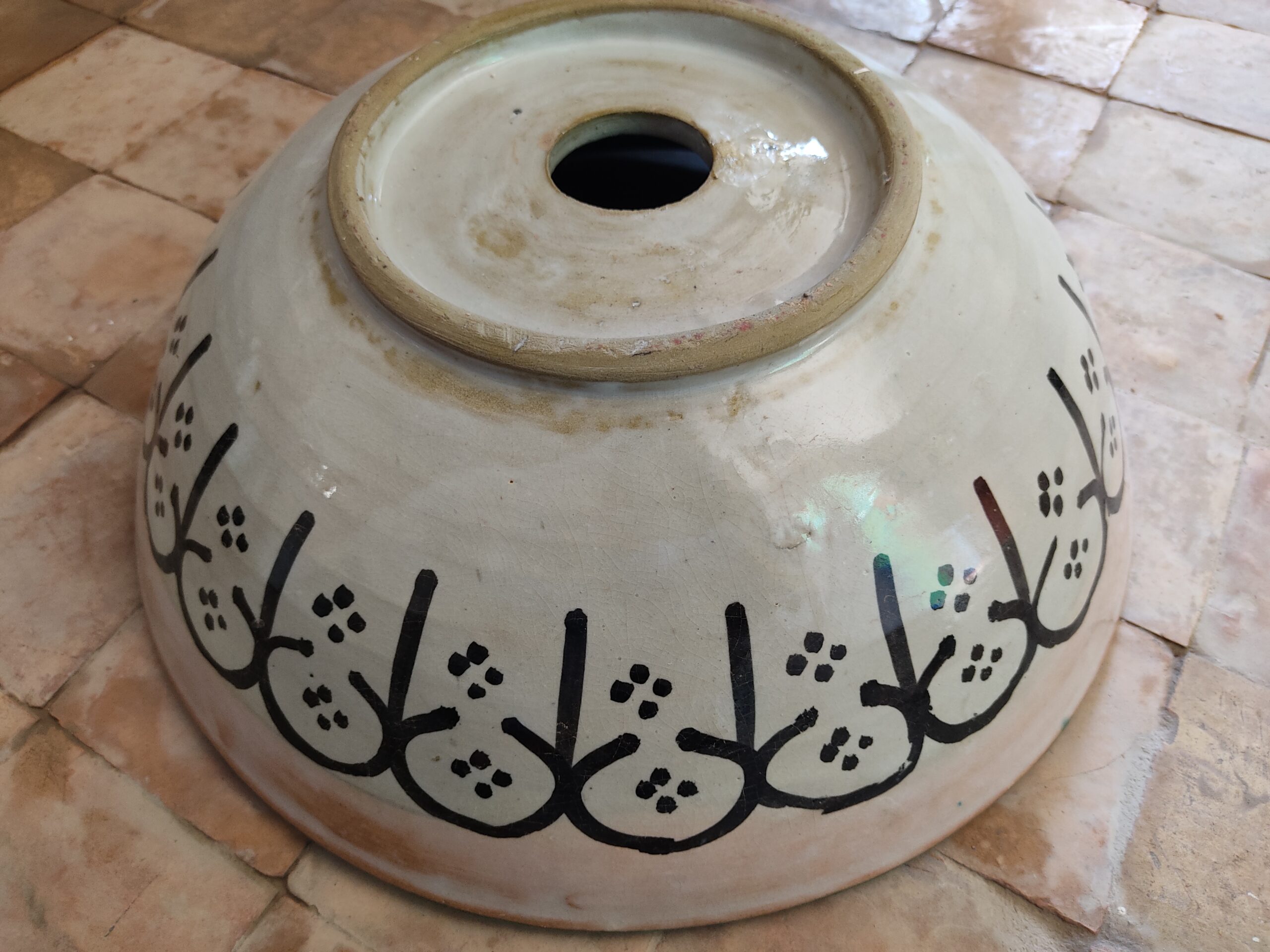 Handcrafted Moroccan Ceramic Sink – Authentic Artisan Design - Image 2