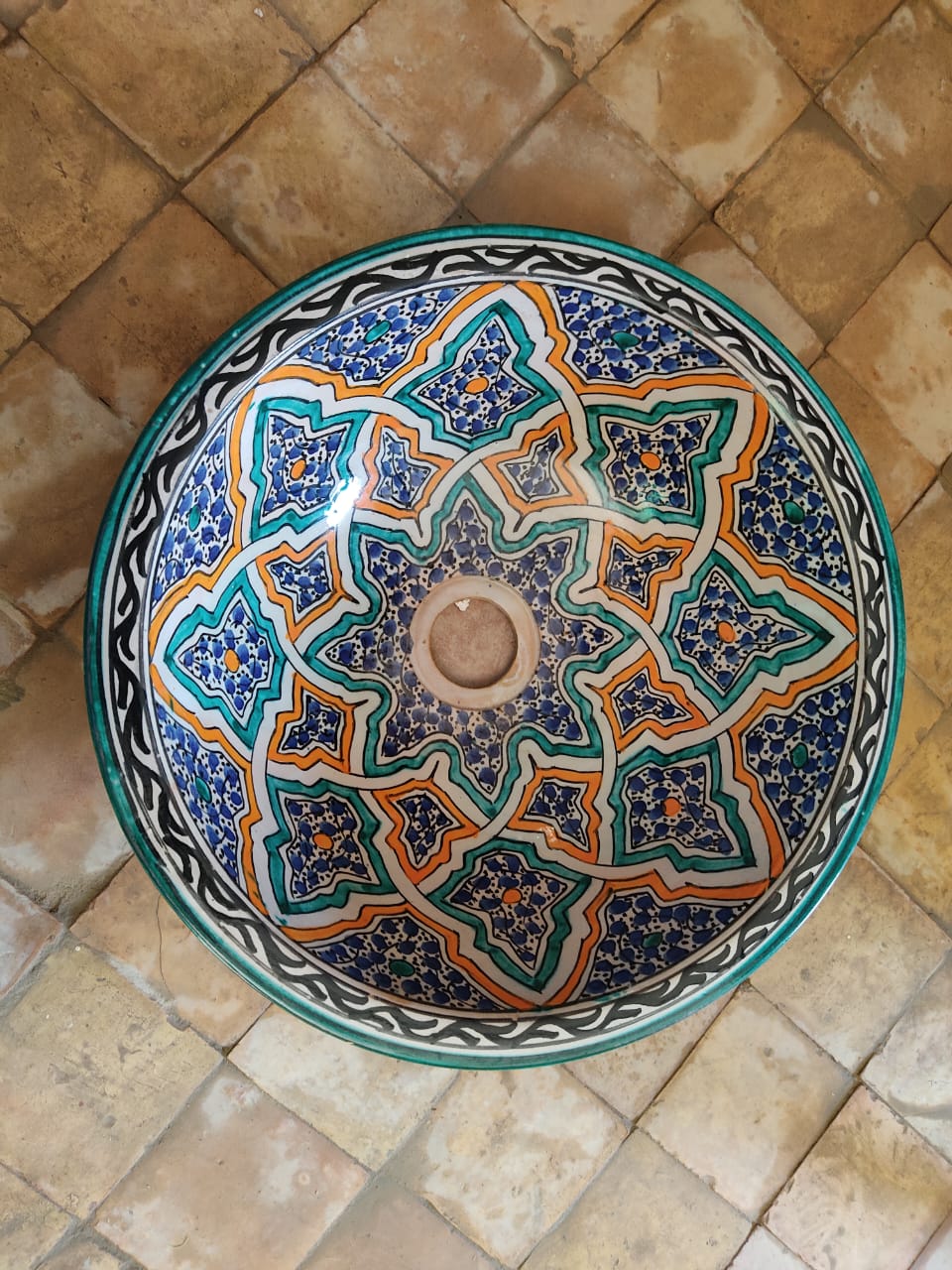 Exclusive Moroccan Ceramic Sink That Elevates Your Bathroom Style - Image 3