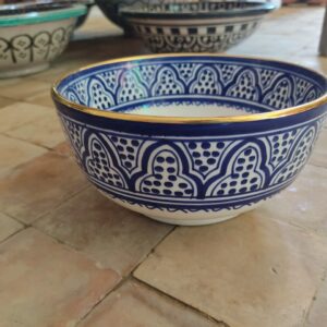 Moroccan Ceramic Sink with a Distinctive, Refined Design