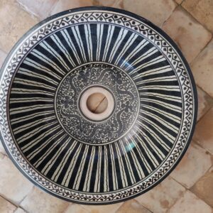 Moroccan Ceramic Sink with a Distinctive, Refined Design