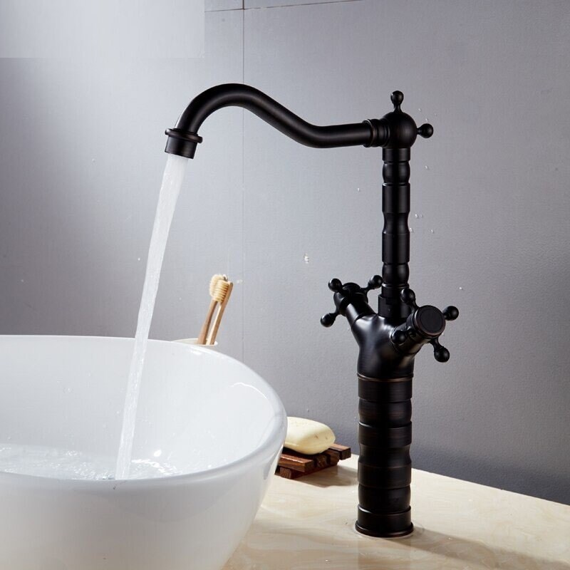 European Retro Faucet Bathroom Basin Faucet Bathroom Kitchen Faucet Outdoor Garden Faucet Fitting Hot Cold Faucet Sink Faucet Antique Faucet - Image 8