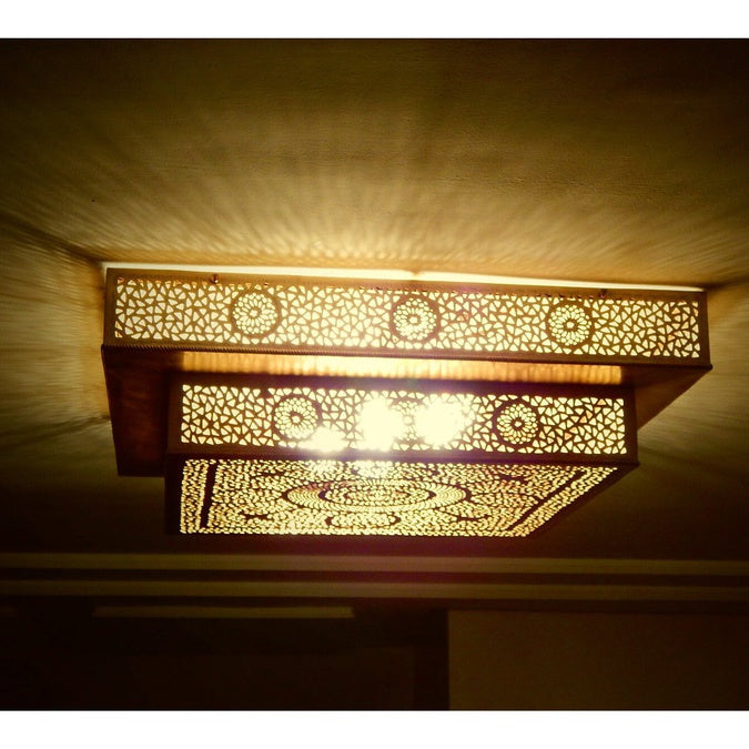 Moroccan Ceiling light, Ceiling flush lamp, design lamp, Art deco Chandelier, Moroccan lighting, Unique design Ceiling lamp, - Image 4