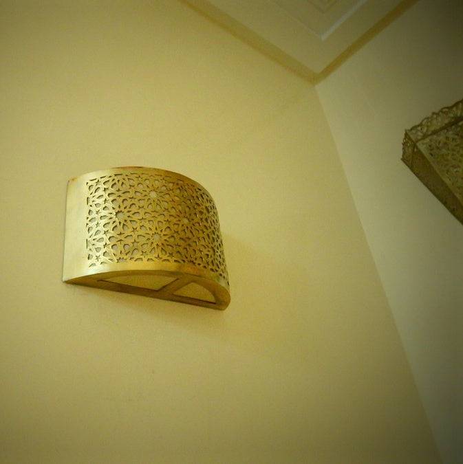 Wall Lamp - Moroccan Sconce - Hanging Wall Light - Boho Lighting - Modern Lighting - Art Deco Lamp - Metal Wall Lamp - Brass Wall Light - Image 9