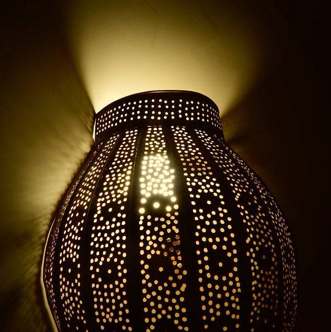 17,7 " Original Wall Sconce, Moroccan Lamp, Wall Lamp, Wall decor, Boho Lighting, wall Light, Art Deco Light, art deco decor, design lamp - Image 6