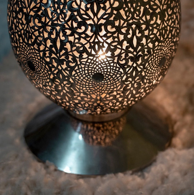 Luxury Moroccan Table Lamp, Handmade in Brass Metal, Crafted by Hand High Precision Finish - Image 5