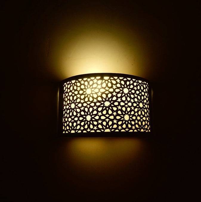 Wall Lamp - Moroccan Sconce - Hanging Wall Light - Boho Lighting - Modern Lighting - Art Deco Lamp - Metal Wall Lamp - Brass Wall Light - Image 3