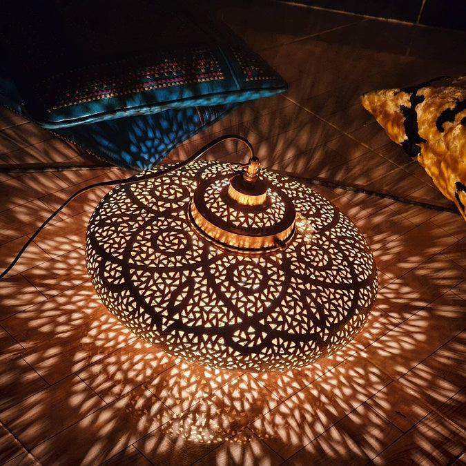 Moroccan Chandelier, pendant light, Moroccan design, handmade chandelier lighting, designer lamp, 5 colors available - Image 3
