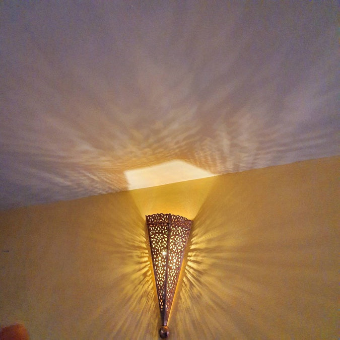 Floral Design Wall Light - Handmade Art Deco lighting - Moroccan Lighting - Flower draw light - Wall Decor - Sconce - - Image 5
