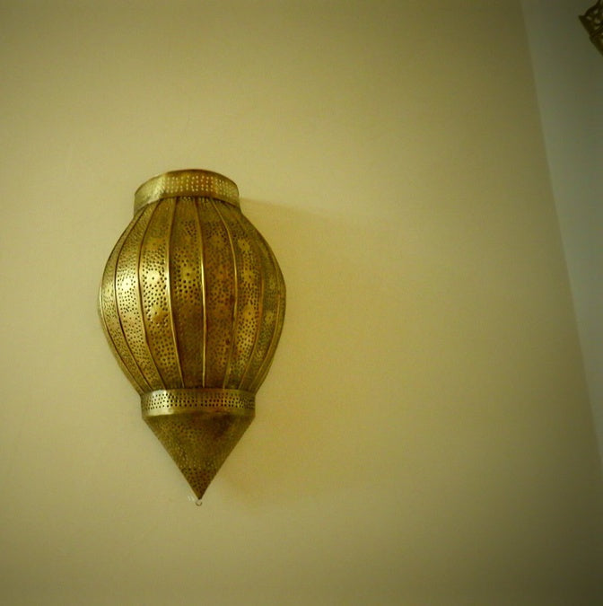 17,7 " Original Wall Sconce, Moroccan Lamp, Wall Lamp, Wall decor, Boho Lighting, wall Light, Art Deco Light, art deco decor, design lamp - Image 8