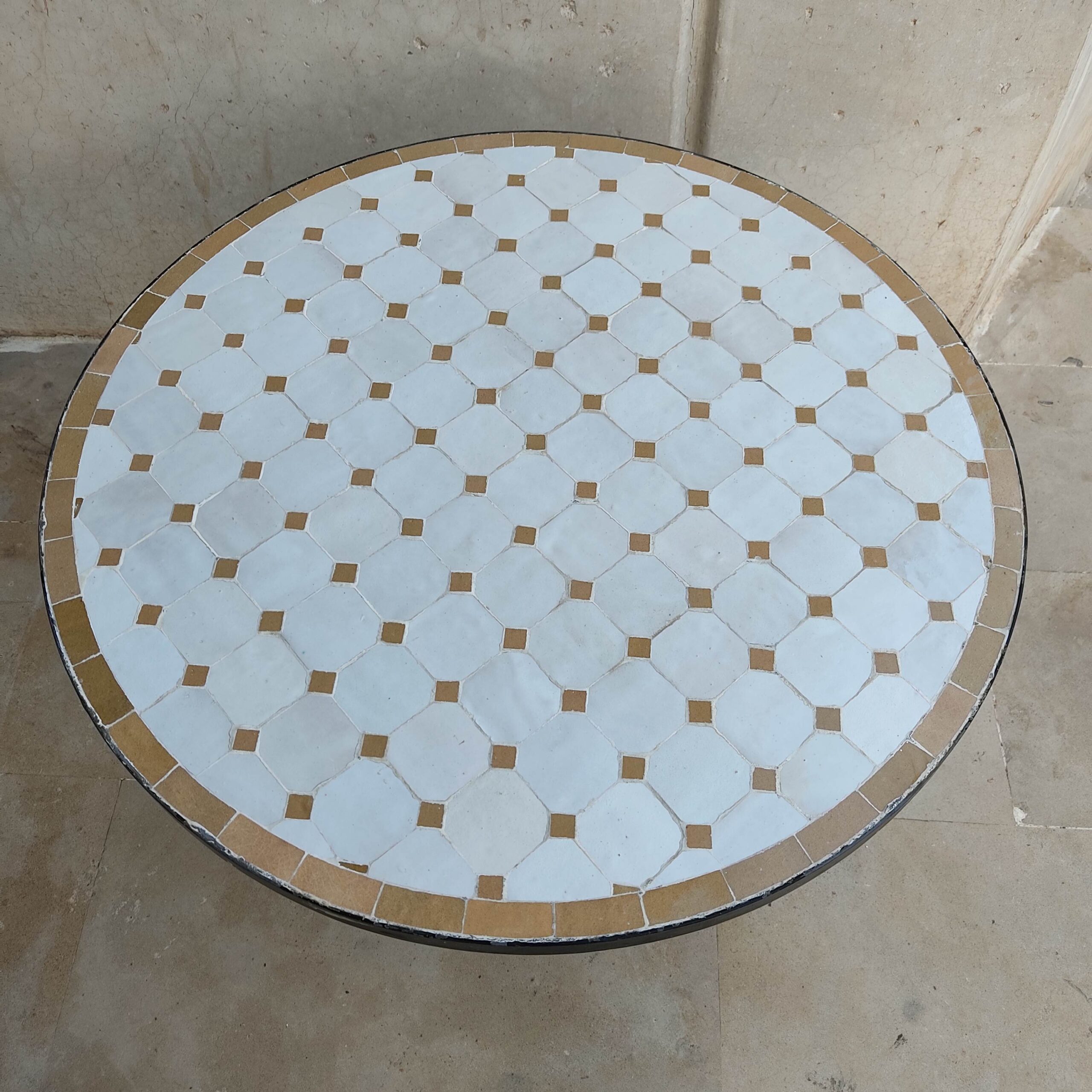 Moroccan Handmade Mosaic table - Moroccan Zellige table - Outdoor zellige - Moroccan zellige - Dining zellige table - Garden zellige table - Image 5