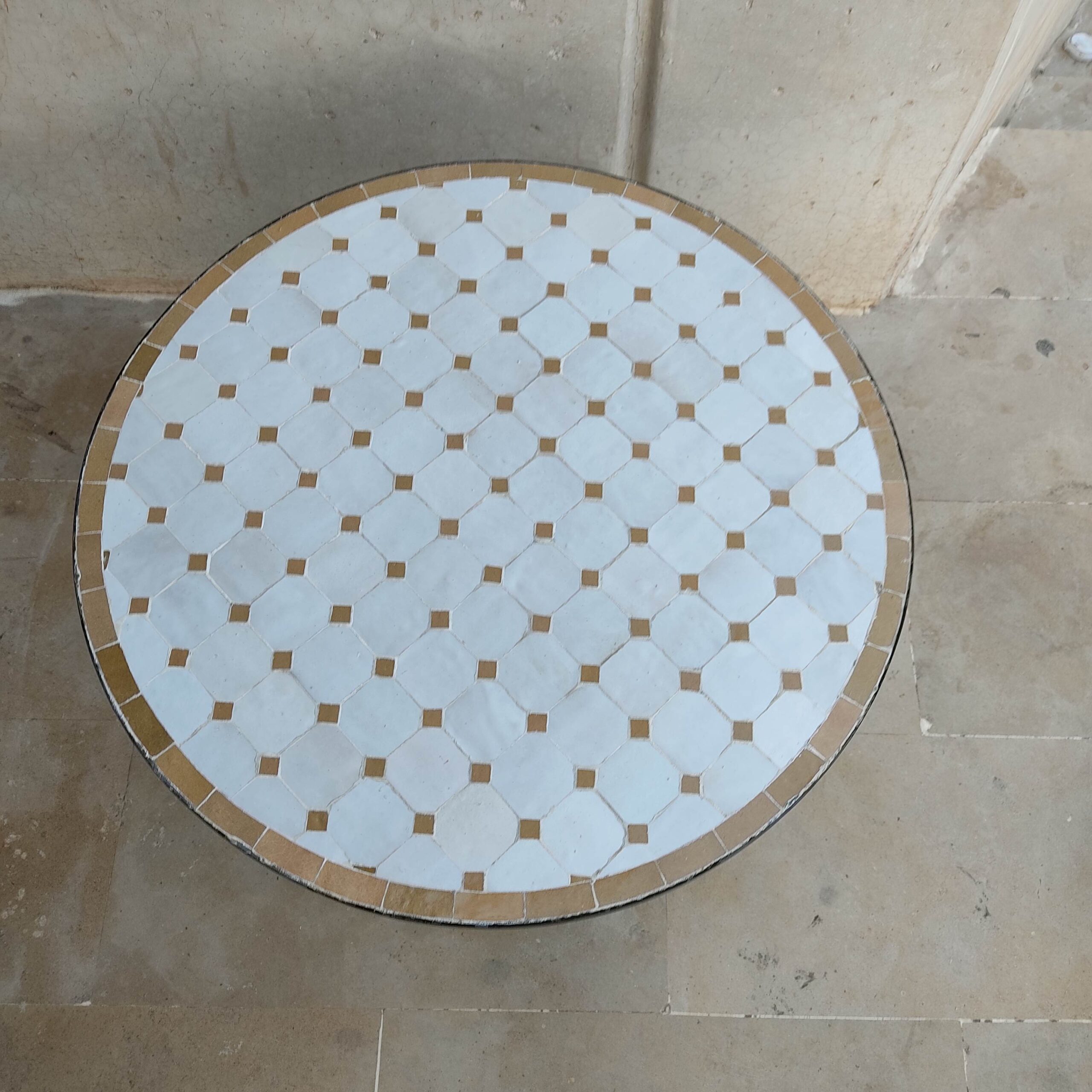 Moroccan Handmade Mosaic table - Moroccan Zellige table - Outdoor zellige - Moroccan zellige - Dining zellige table - Garden zellige table - Image 6