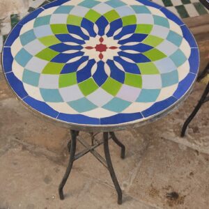 Moroccan Handmade Mosaic table - Moroccan Zellige table - Outdoor zellige - Moroccan zellige - Dining zellige table - Garden zellige table Inactive
