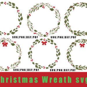 Wreath svg Bundle | Christmas Wreath svg | Christmas Decor svg | Christmas svg | Holiday Wreath svg | Cricut and Silhouette