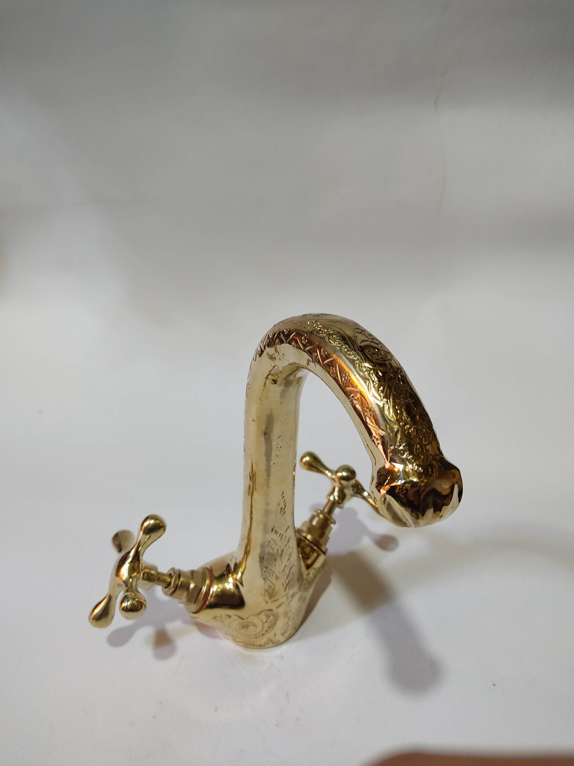 Moroccan Brass Faucet Handmade, Engraved Faucet, Antique Moroccan Design - Image 5